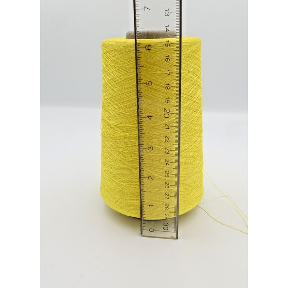 Filtex Vintage Bright Poly Yellow "Gold"  Embroidery Thread 135/2 Lg Cone 539grs - Picture 4 of 5